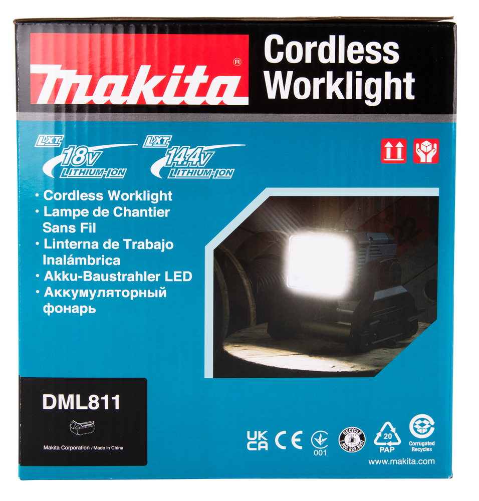 DML811 Makita DML811 Lampe de chantier LED LXT