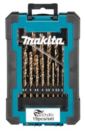Makita D-50463 Set di punte per metallo a gambo tondo