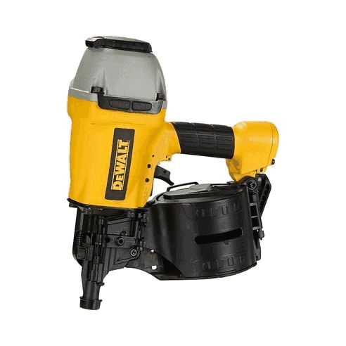 Dewalt DPN90C Pneumatic coil nailer with exceptional driving power and 300-nail magazine for greater productivity
