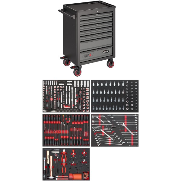 Vigor V4560 Tool trolley Series L ∙ with assortment