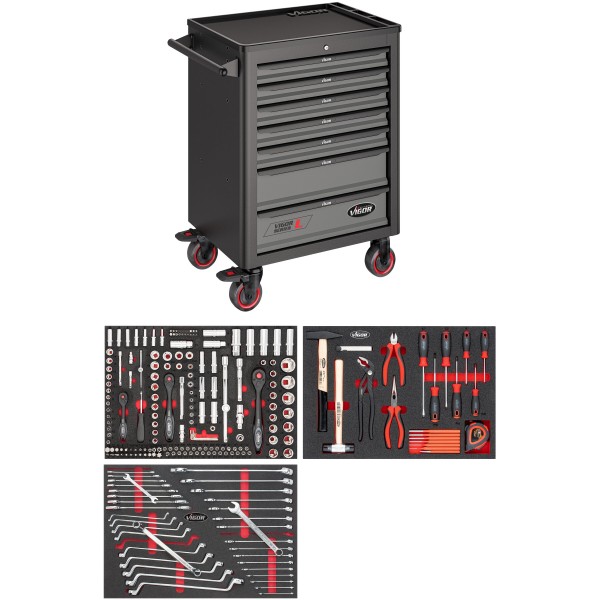 Vigor V4219 Tool trolley Series L ∙ with assortment