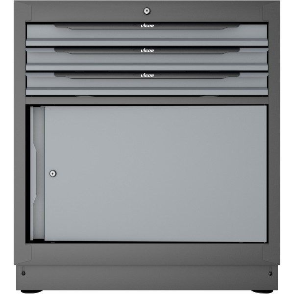 Vigor V6000-030XL Drawer lower cabinet ∙ 3 drawers ∙ 861 mm