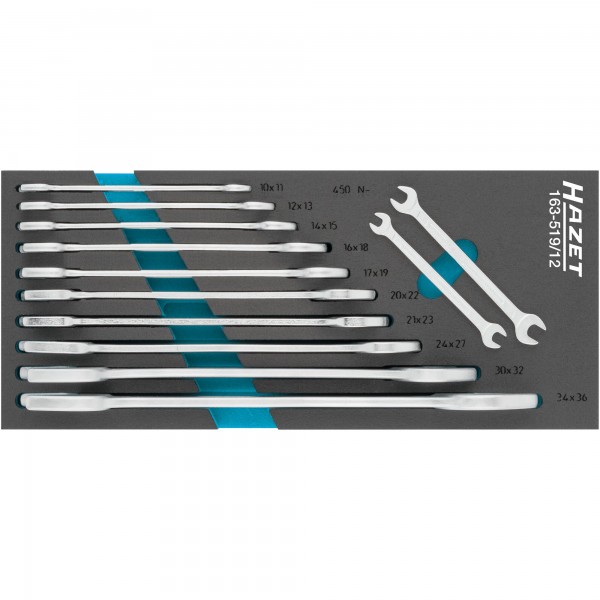 Hazet 163-519/12 Double open-end wrench set