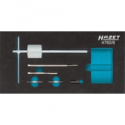 Hazet 4760/6 Set of glow plug extractors