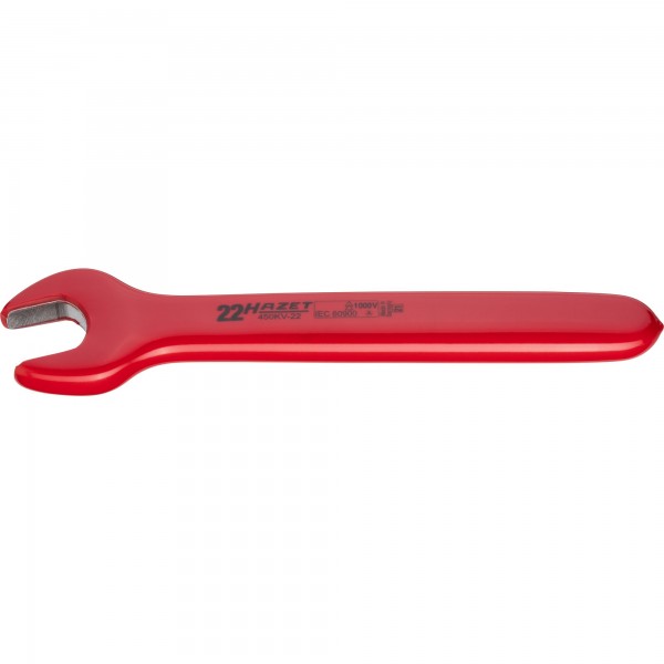 Hazet 450KV-22 Single open-end wrench ∙ with protective insulation