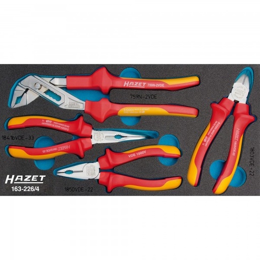 [163-226/4] Hazet 163-226/4 Pliers set ∙ with protective insulation